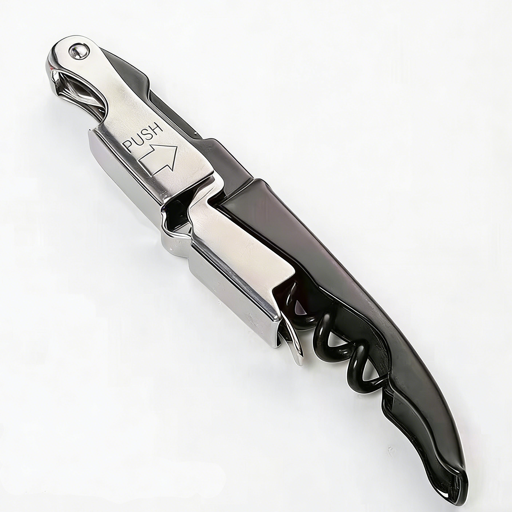 Sacacorchos profesional para camarero, resistente y artesanal, abridor de vino compacto con doble bisagra, cortador de papel de aluminio y abrebotellas, regalo para camareros y sumilleres.